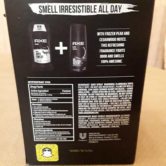 AXE BLACK 3 Piece Grooming Gift Set. AXE PHOENIX Crushed Mi - Picture 4 of 4